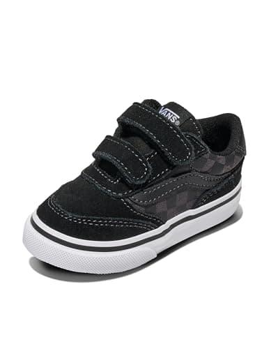 Vans Brooklyn LS V, Zapatillas Unisex niños, Checkerboard Black Asphalt 22 EU