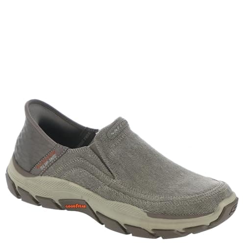 Skechers USA Men's Respected-Holmgren Mocassins à Enfiler pour Femme, TPE, 45.5 EU Wide