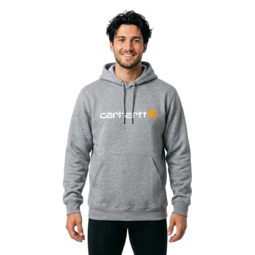 Carhartt, Herren, Weites, mittelschweres Sweatshirt mit Logo-Grafik, Marineblau neu, XL