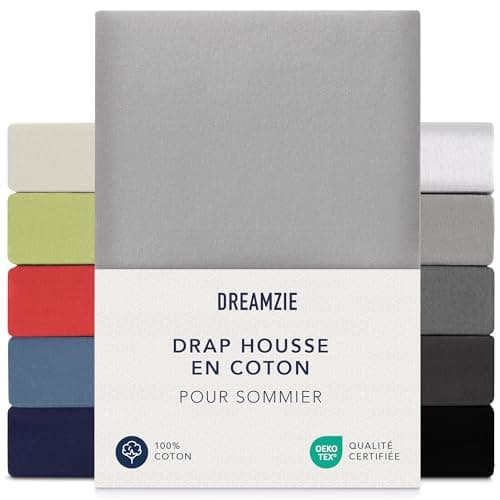 Dreamzie - Drap Housse pour Matelas Epais - 90x200cm / 100x200cm - Coton