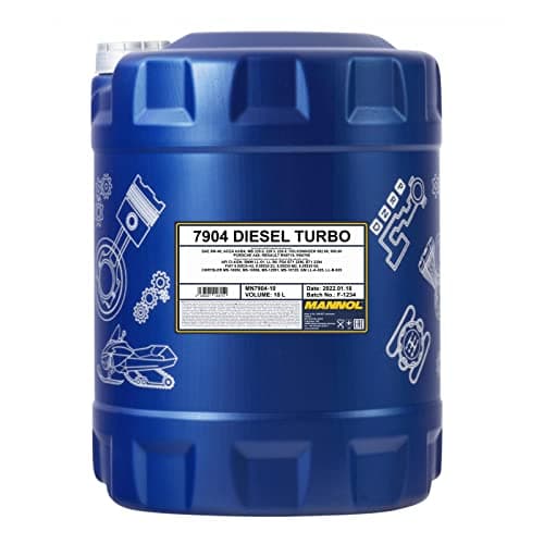 MANNOL Huile moteur DIESEL TURBO 5W-40 Huile synthétique ACEA A3/B4 API CI-4 API SN 10 L Compatible avec VW Golf 7 3/5 portes 5G1, BQ1, BE1, BE2 Golf 4 3/5 portes 1J1 Golf 5 3/5 portes 1K1, BMW