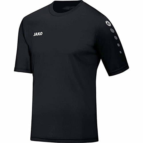 JAKO - Maillot Manches Courtes Team, Mixte, Noir, XXL