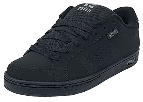 Etnies Kingpin – Style Skate Heritage Classique avec Look gonflé Tendance, Semelle Cup renforcée, Ajustement Amorti, Sneakers Quotidiennes - Black/Black - 42.5