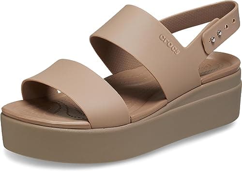 Crocs Brooklyn Low Wedge, Latte/Fungo, Donna, EU 41-42