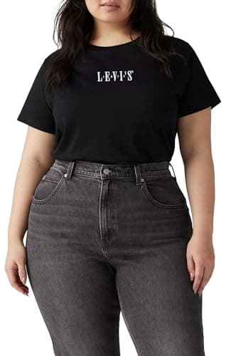 Pl Perfect Tee Pl Serif Emb Caviar Graph