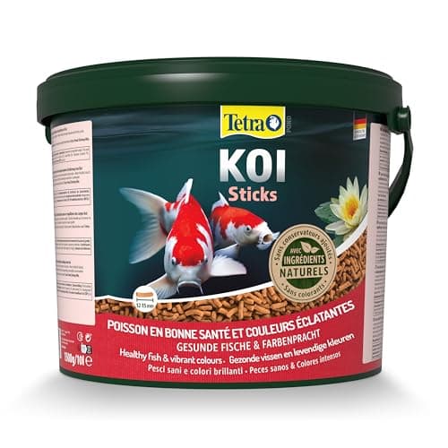 Tetra Pond Koï - Aliment Complet Premium pour Carpes Koï de Bassin – Activateur Naturel de Couleurs - Enrichi en Oligo-éléments, Vitamines essentiels, Caroténoïdes – Hautement digestible - 10 L