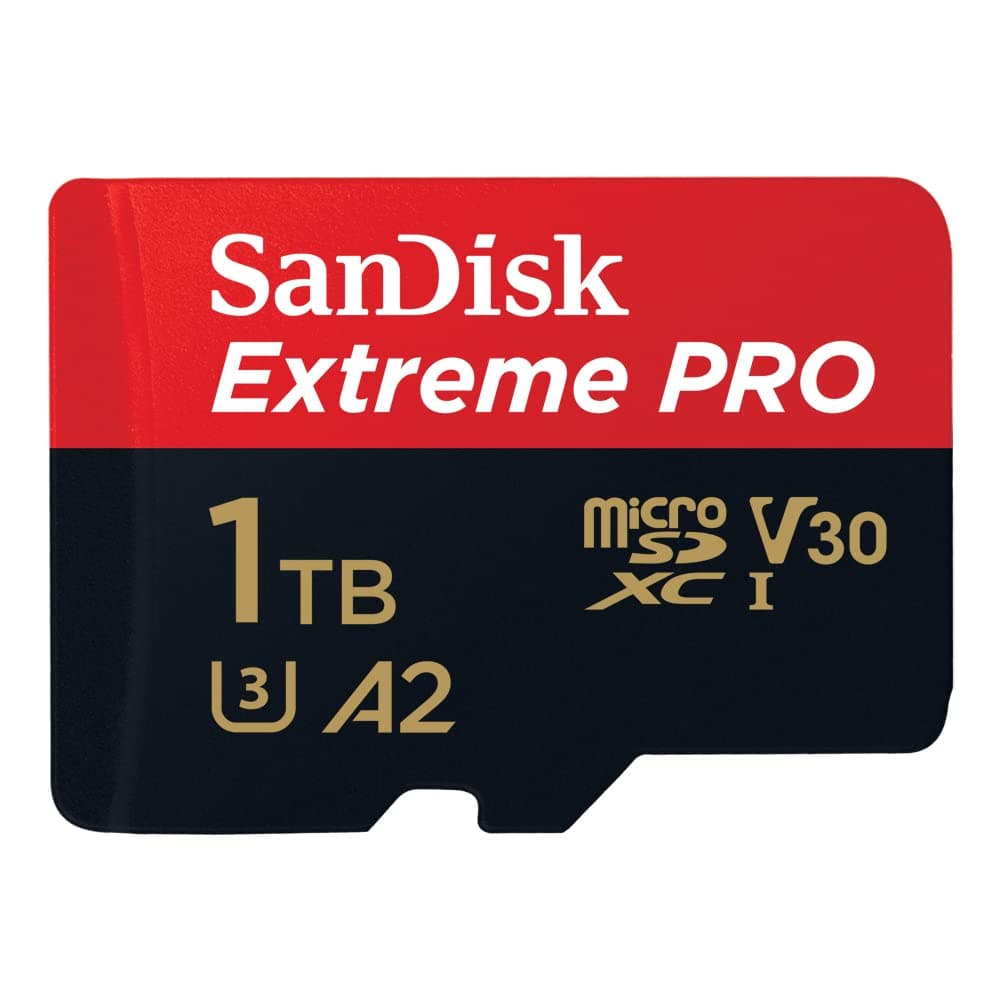 SanDisk Extreme PRO microSDXC UHS-I Speicherkarte 1 TB + Adapter & RescuePRO Deluxe (Für Smartphones, Actionkameras oder Drohnen, A2, Class 10, V30, U3, 200 MB/s Übertragung)