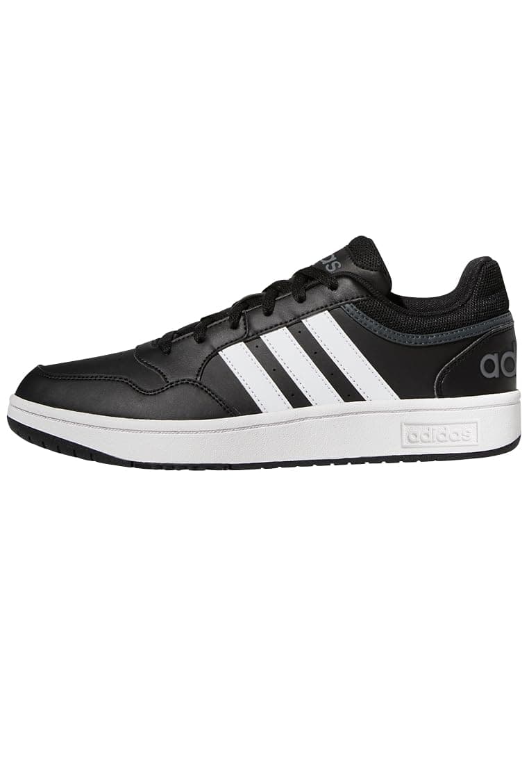 adidas Herren Hoops 3.0 Low Classic Vintage Shoes, Core Black/Cloud White/Grey Six, 40 2/3 EU
