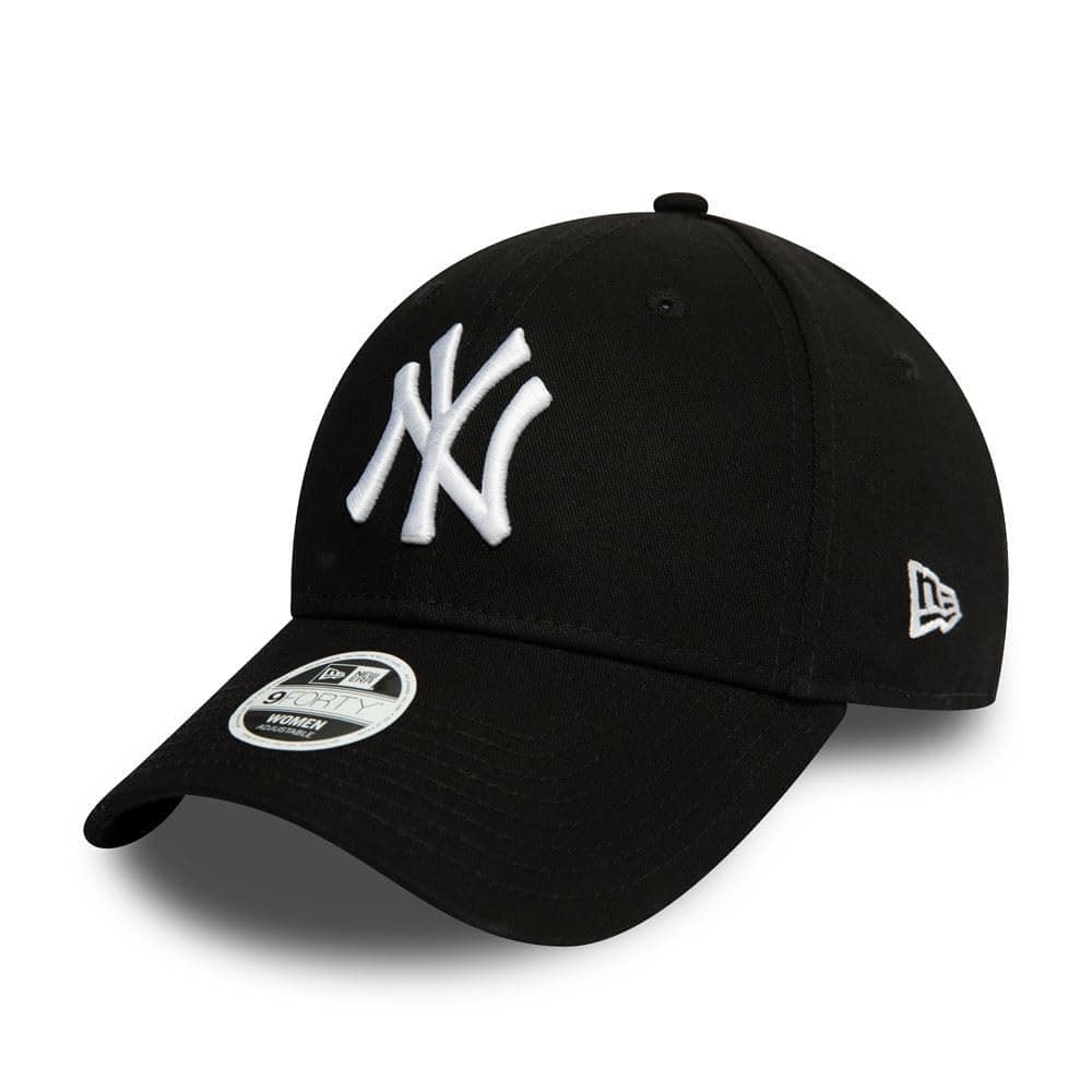 New Era New York Yankees MLB League Essential Noir 9Forty Casquette Ajustable pour Femmes