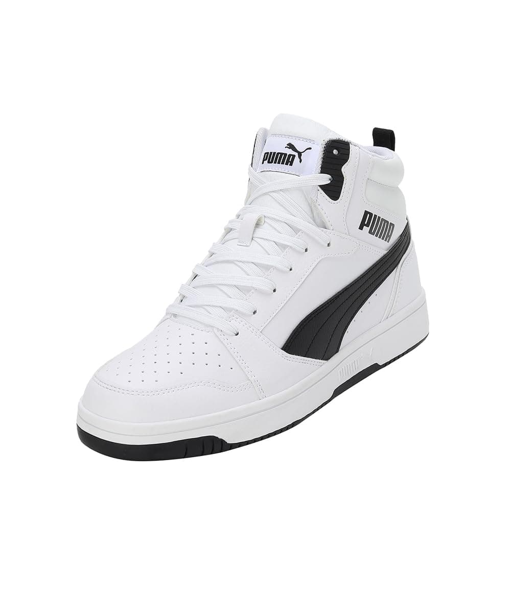 PUMA Rebound V6, Scarpe da ginnastica Unisex - Adulto, White Black, 36 EU