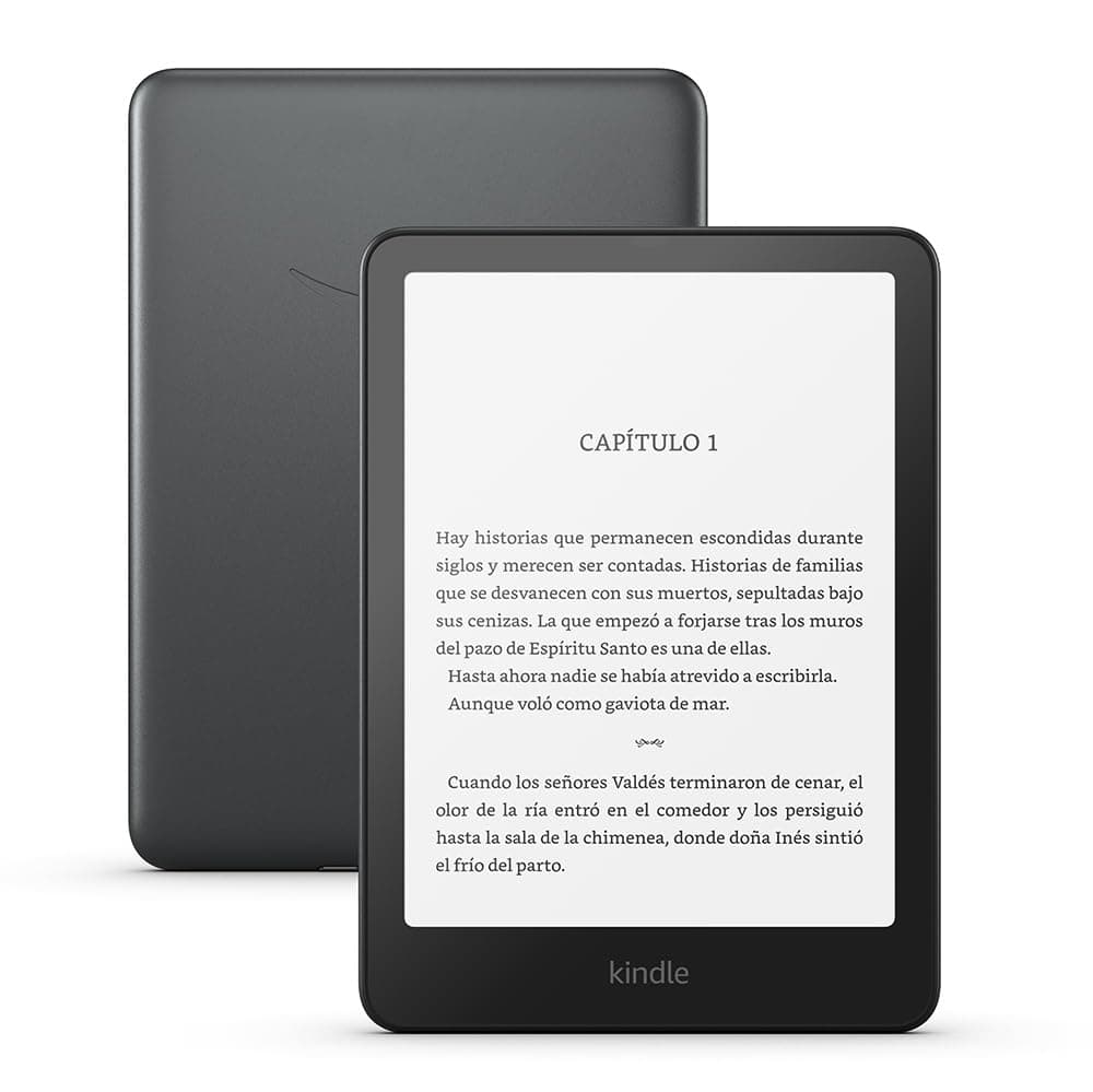 Amazon Kindle Paperwhite Signature Edition (última generación) | Nuestro Kindle más rápido, con luz frontal autorregulable, carga inalámbrica y semanas de batería | 32 GB | Negro metalizado