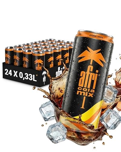 afri cola Mix | Colamix-Drink 24x330 ml Dosen | Cola+Orange, koffeinhaltig