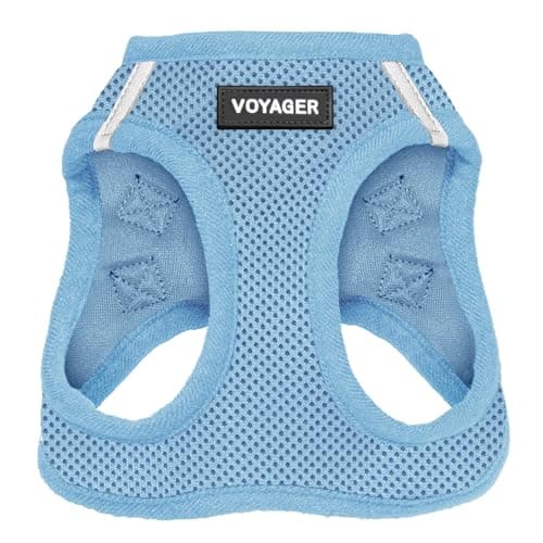 Harnais pour Chien Voyager Step-in Air by Best Pet Supplies - Harnais en Maille Respirante pour Chiens de Petite et Moyenne Taille, Bleu Clair, Size XL - Poitrine 52-58 cm