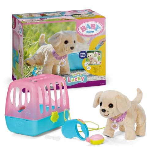 BABY Born Mein Hund Lucky mit Transportbox