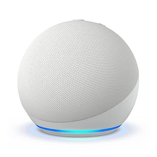 Echo Dot (Ultimo modello) | Altoparlante intelligente Wi-Fi e Bluetooth, suono più potente e dinamico, con Alexa | Bianco ghiaccio
