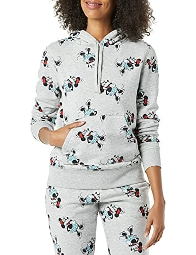 Amazon Essentials Disney | Marvel | Star Wars | Princess Sudaderas de Forro Polar con Capucha (Disponible en Tallas Grandes) Mujer, Iconos De Minnie, M