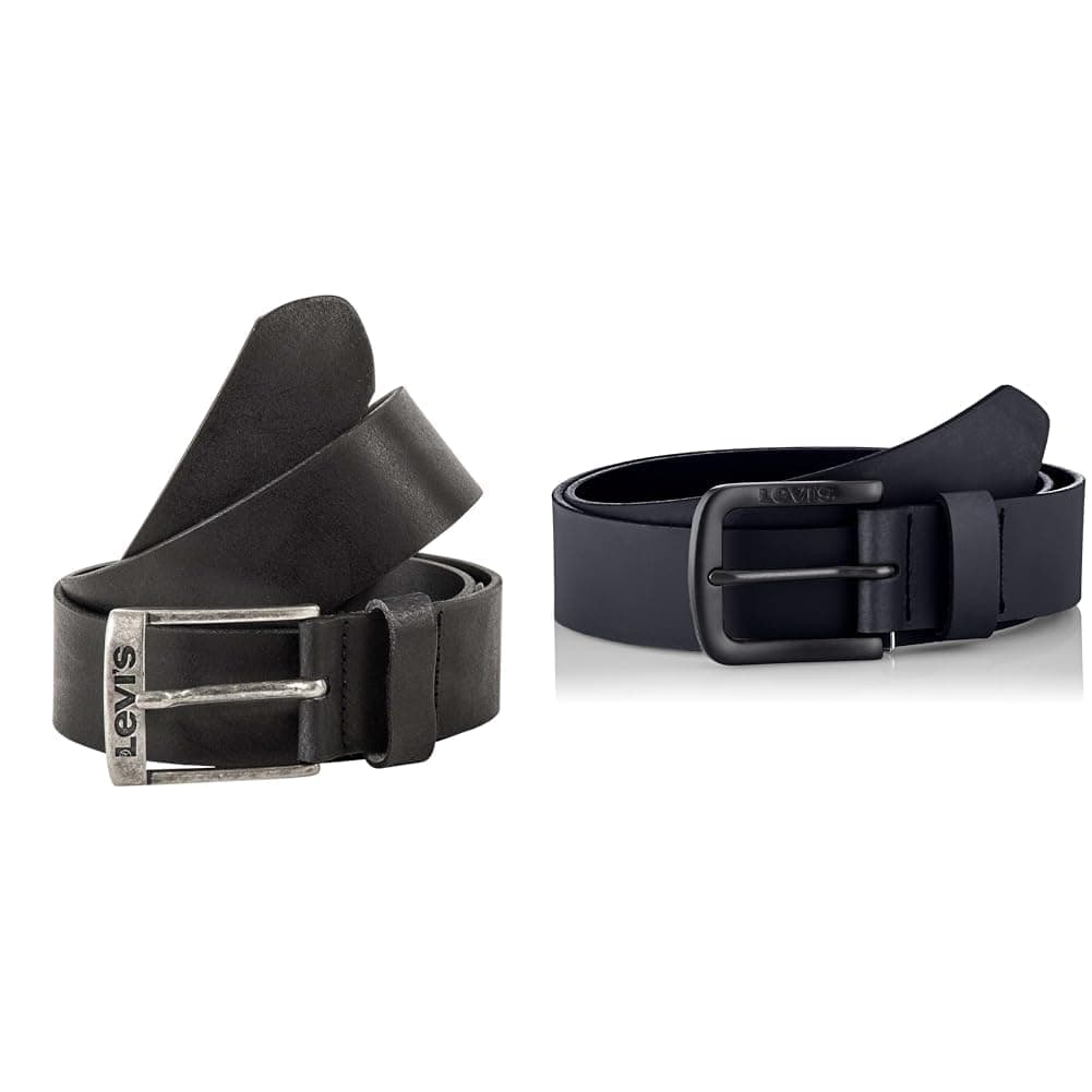 Levi's Double-Pack: Cinturón, Negro (Black)/Black Normal Set, 95