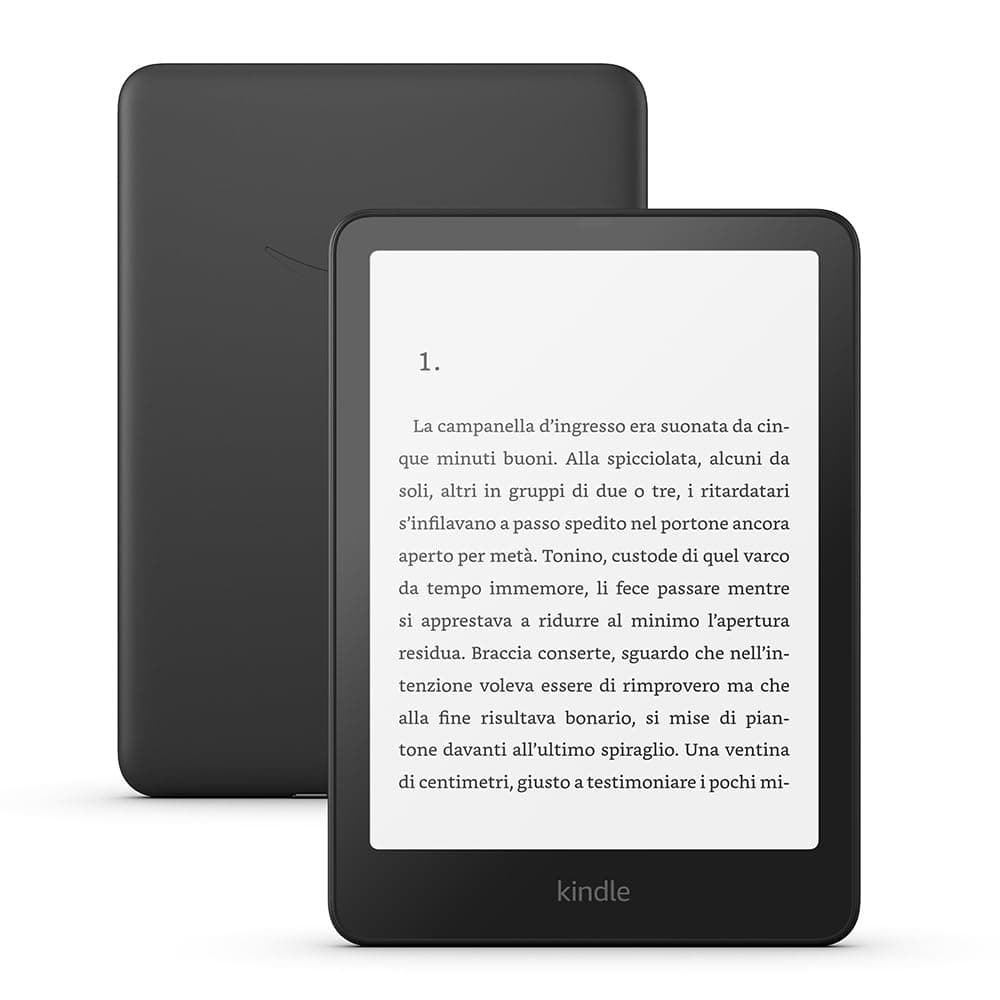Amazon Kindle Paperwhite (Ultimo modello) - Il nostro Kindle più veloce di sempre, nuovo schermo antiriflesso, la batteria dura settimane - 16 GB - Con pubblicità - Nero