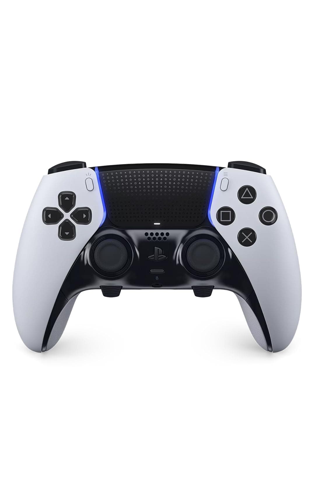 Sony, Manette DualSense Edge Officielle pour PS5 et PC, Sans Fil, Commandes Ultra-Personnalisables + Profils Interchangeables + Confort Amélioré, Boîte de Transport Incluse, Couleur : Blanche et Noire