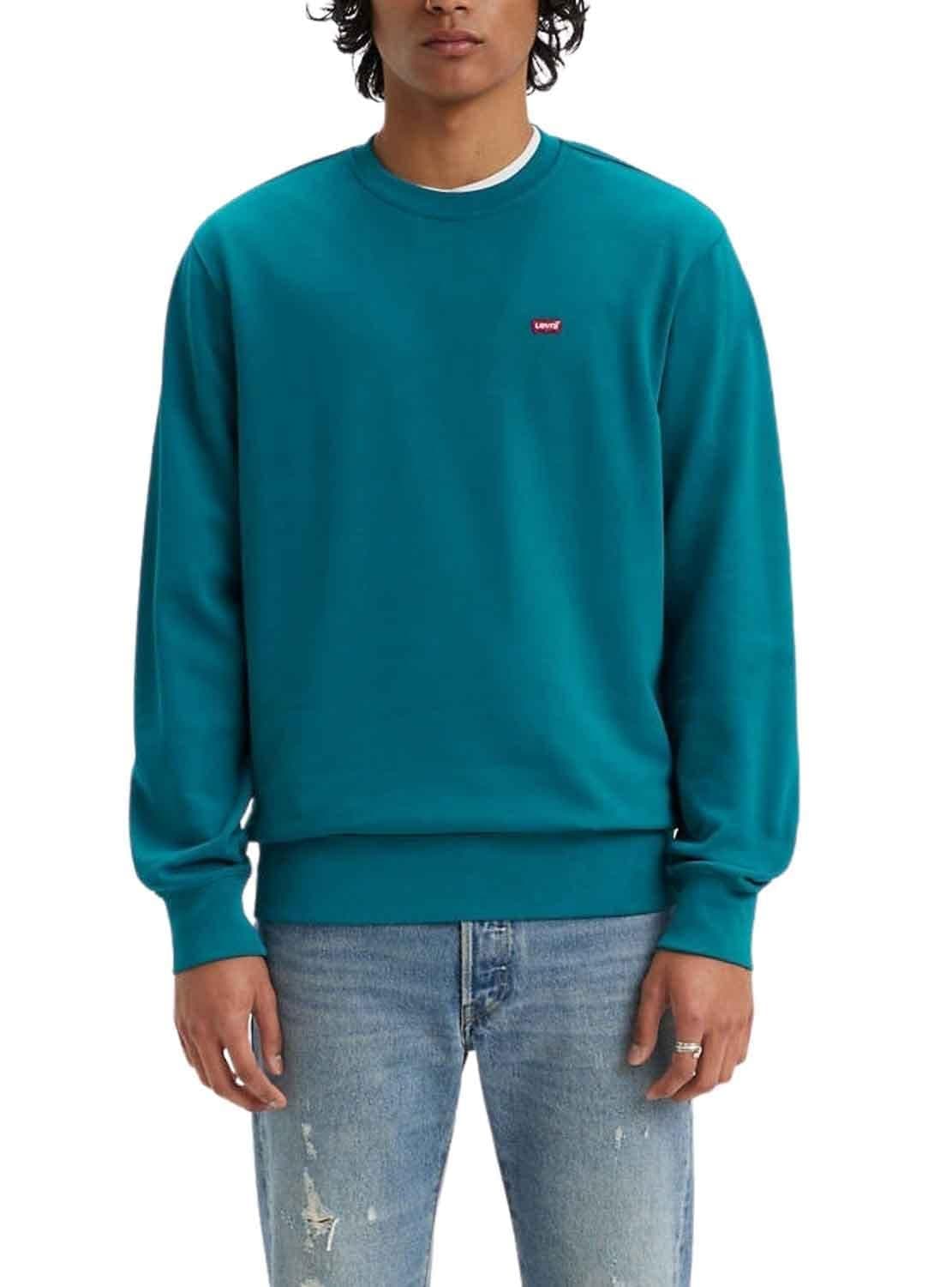 Levi's New Original Crew, Felpa Uomo, Ocean Depths, XS