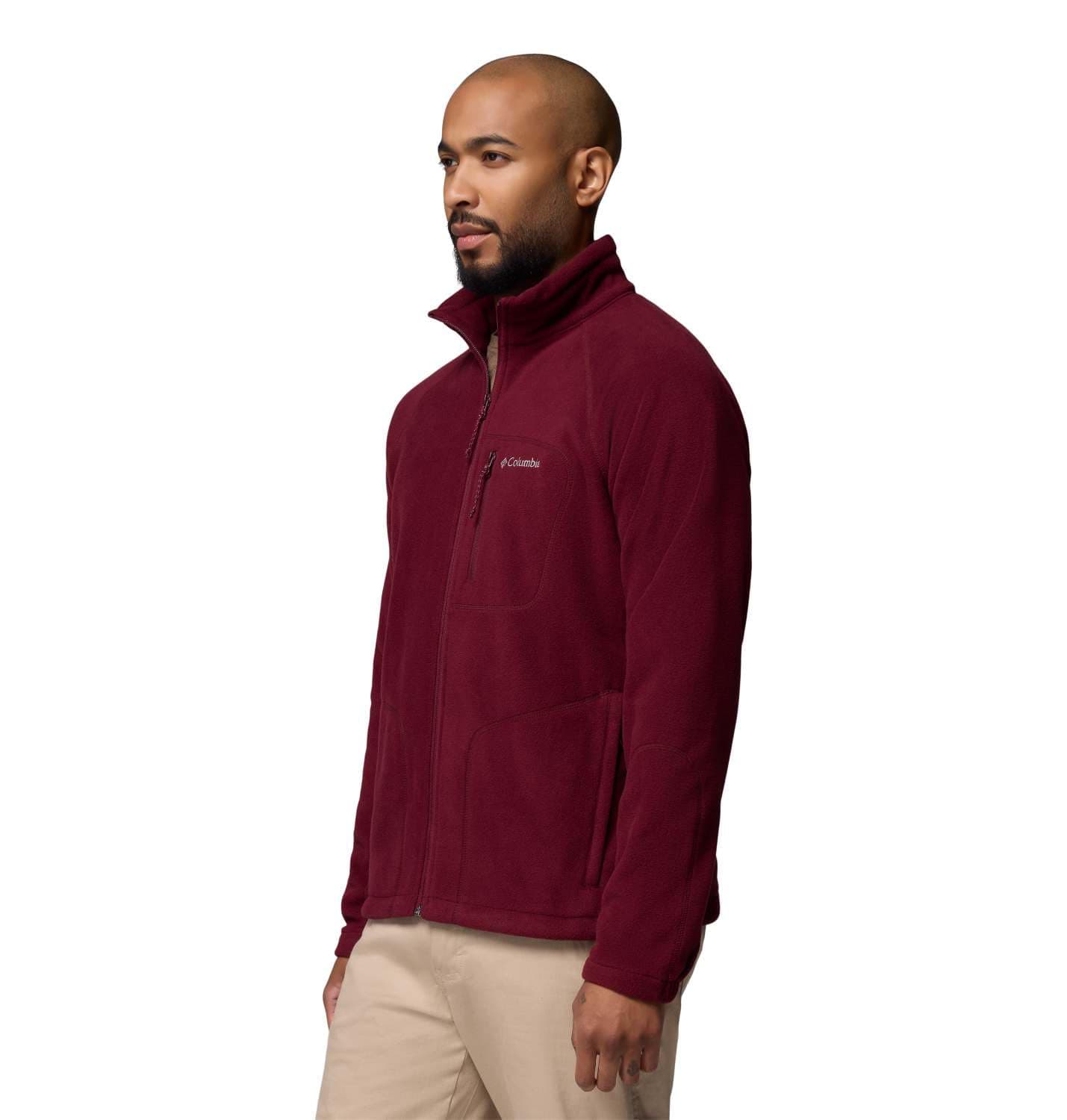 Columbia Fast Trek 2 Full Zip Fleece Chaqueta De Forro Polar, Vino rico, S Hombre