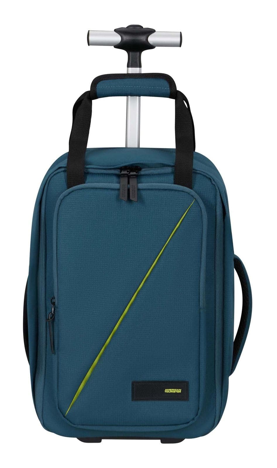 American Tourister Take2Cabin: maleta de cabina Ryanair 40 x 25 x 20 cm, 20 L, 1,40 kg, mochila sobre ruedas, equipaje de mano, mochila de avión S Underseater, azul (Harbor Blue)