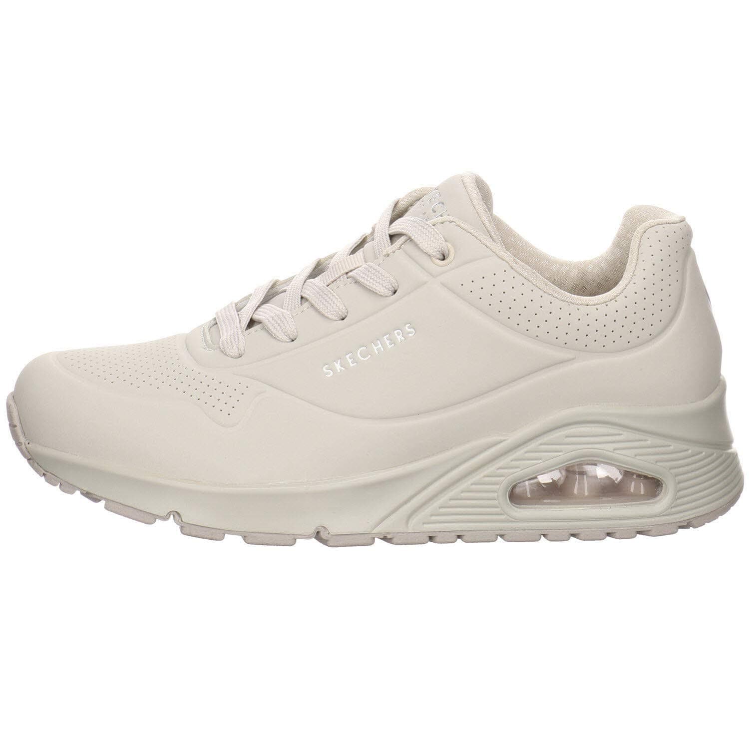 Skechers Uno, Zapatillas Mujer, Off White Durabuck, 35 EU