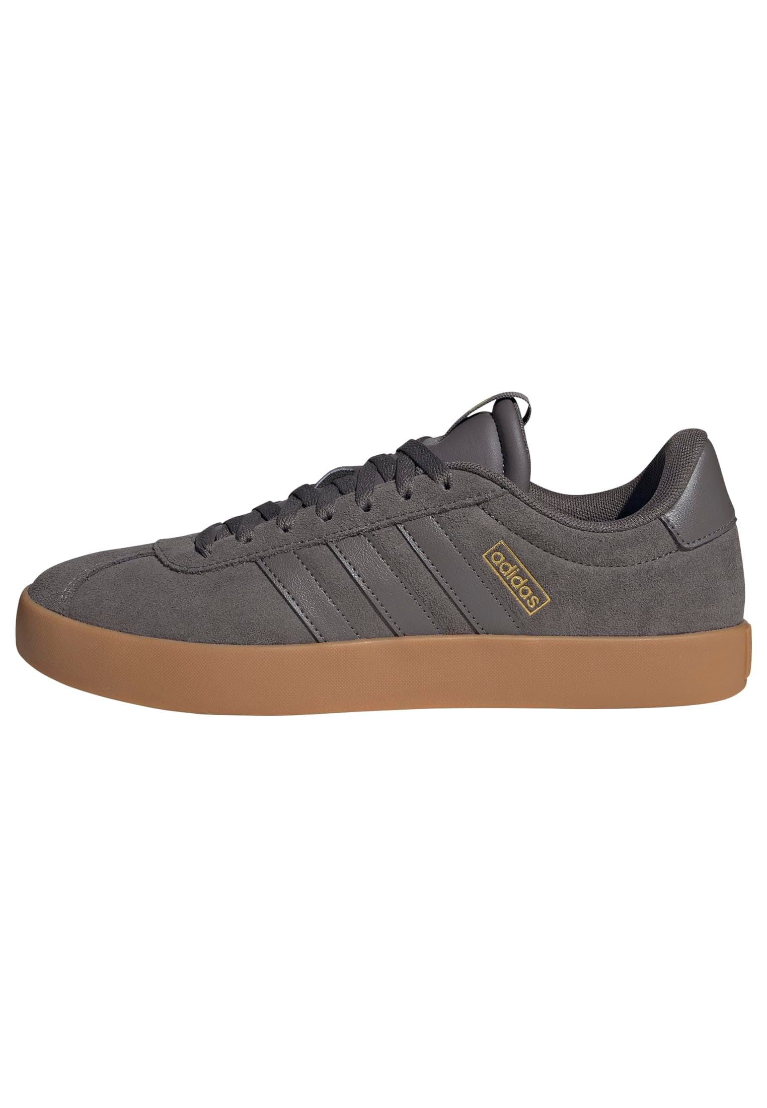 adidas VL Court 3.0 Shoes, Zapatillas Hombre, Charcoal Charcoal Gold Met, 35.5 EU