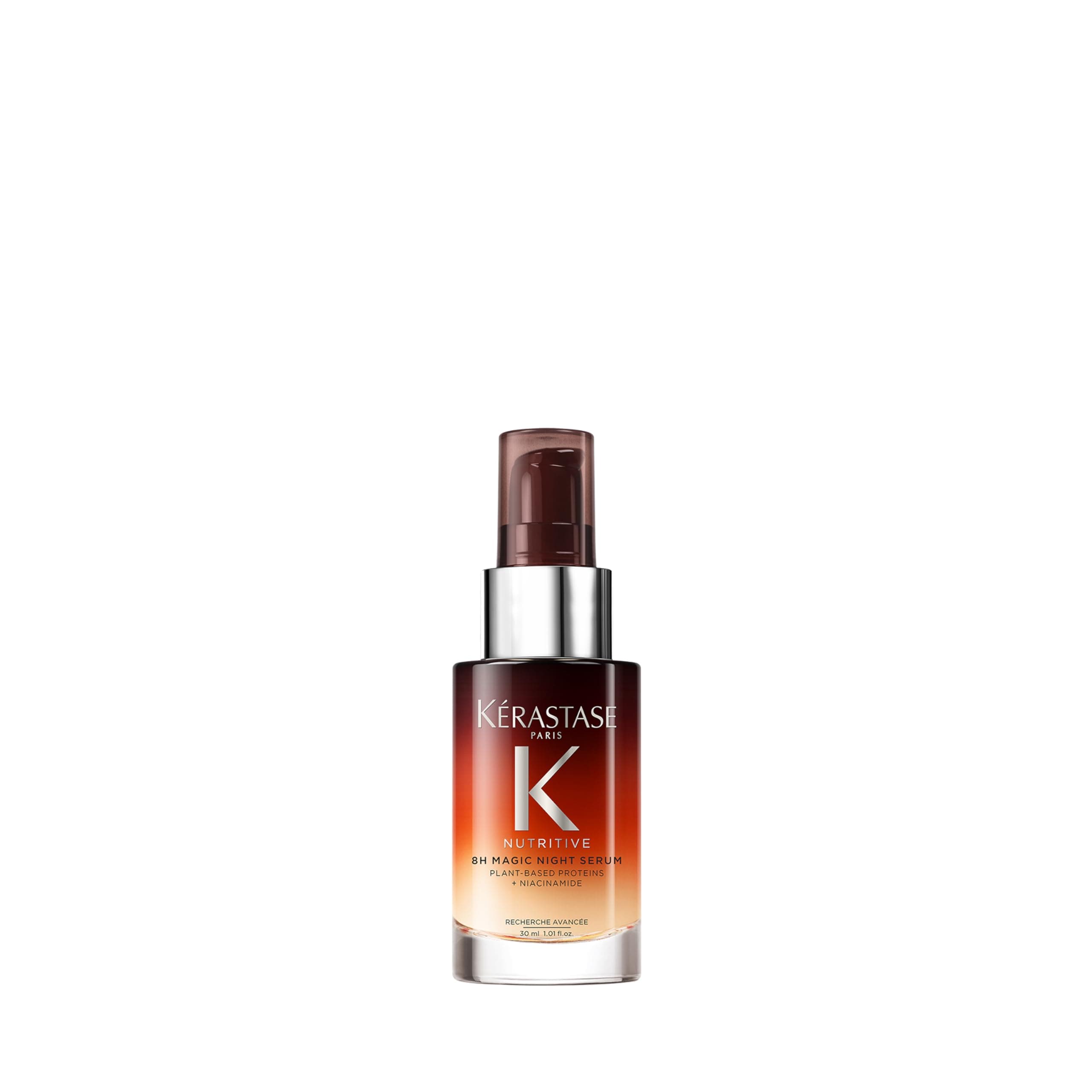 Kérastase Nutritive 8H Magic Night Serum, Nachtserum für normales bis leicht trockenes Haar, Pflegend und glättend für mehr Glanz und Geschmeidigkeit, Ohne Parabene, 30ml