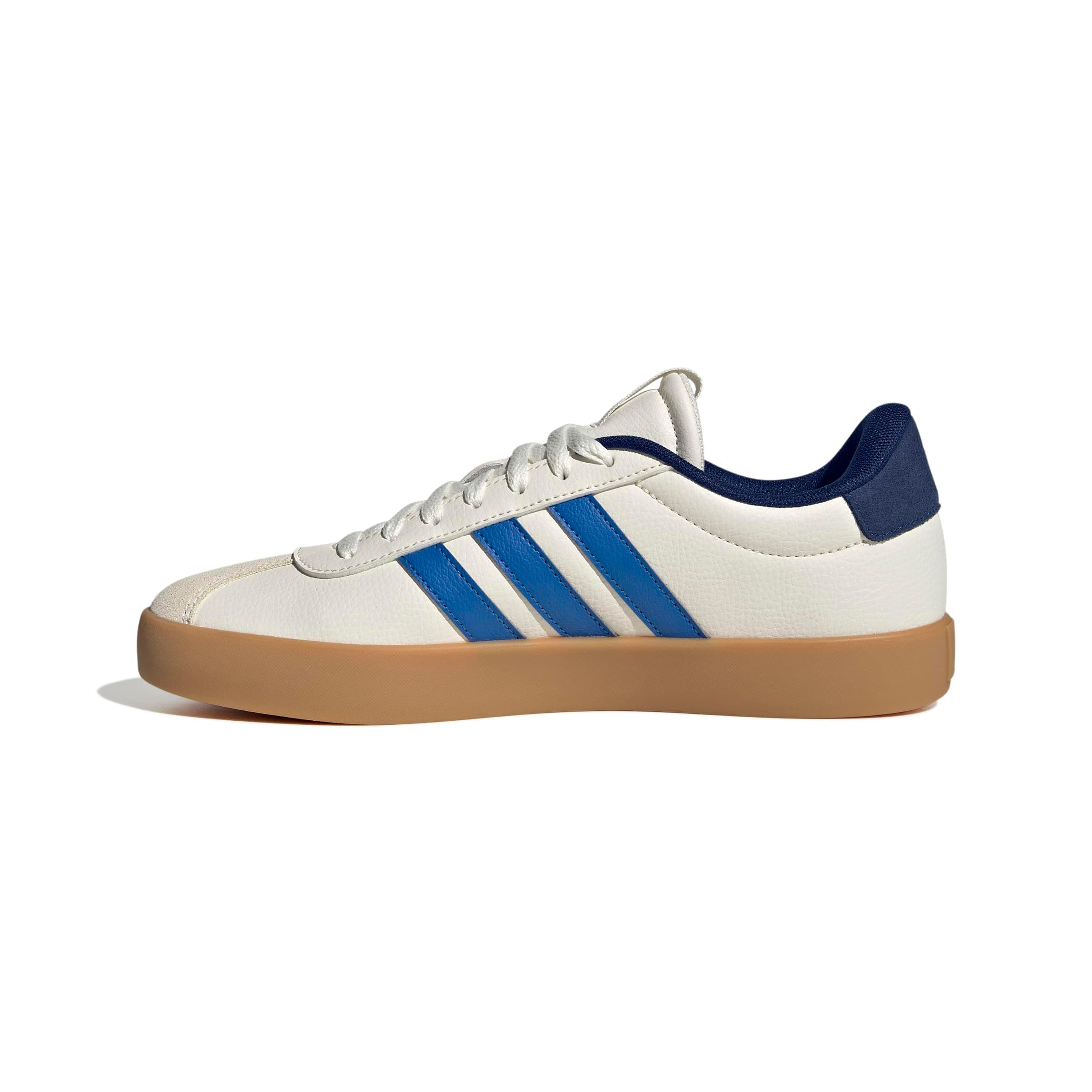 adidas VL Court 3.0 Shoes, Zapatillas Hombre, Core White Bright Royal Dark Blue, 42 2/3 EU