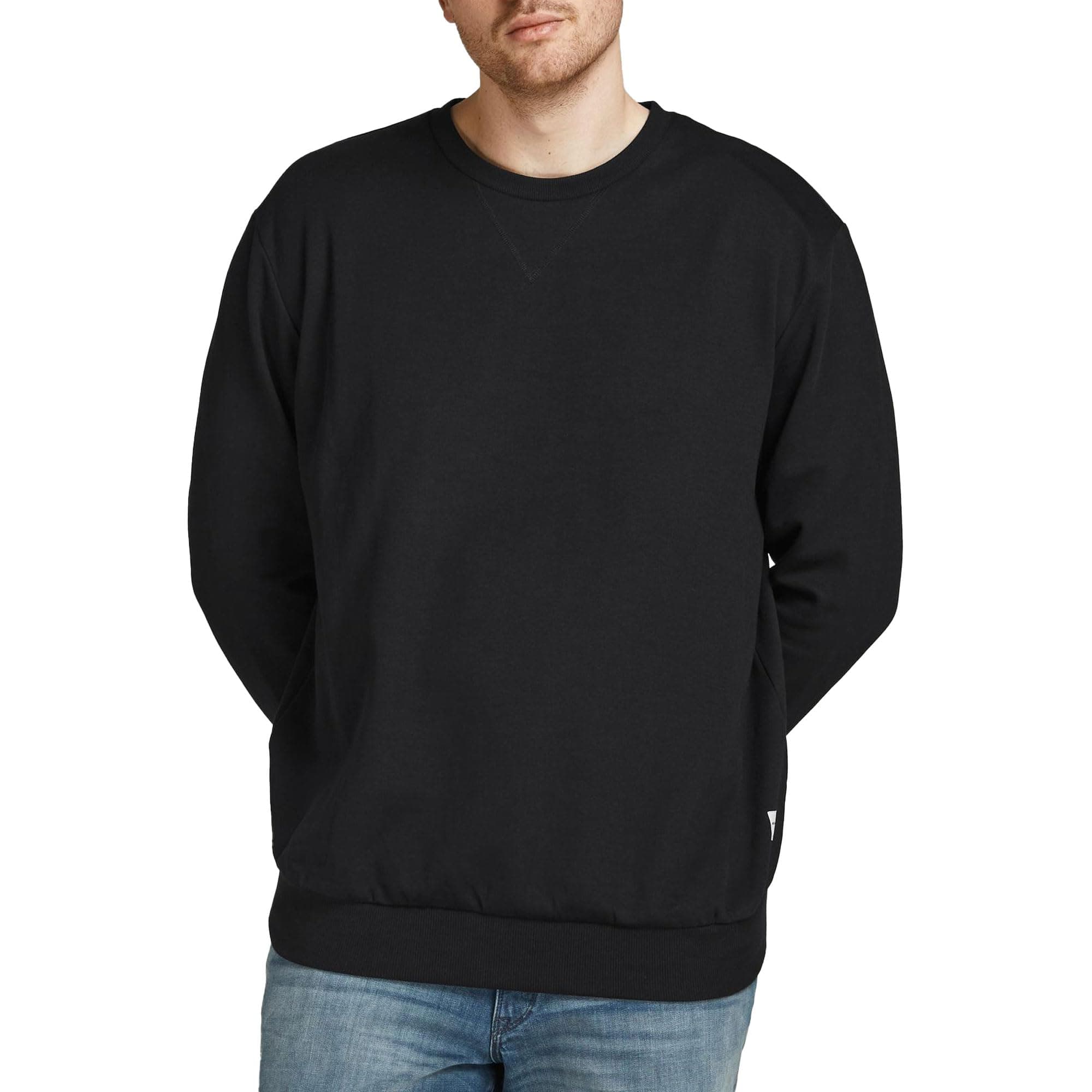 Jack & Jones Jjebasic Sweat Crew Neck Noos Sudadera, Negro, XS Hombre