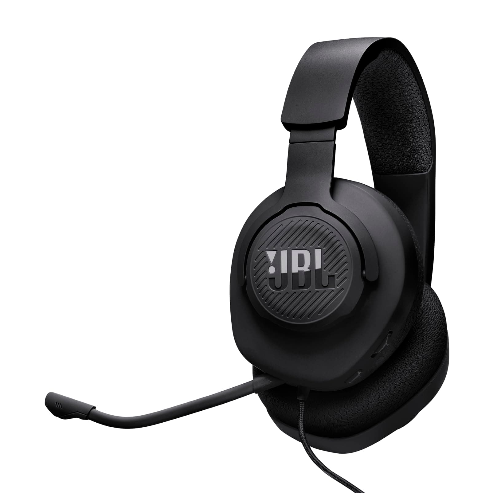 JBL Quantum 100M2 Casque gaming filaire circum-auriculaire avec microphone amovible, son JBL QuantumSOUND Signature, câble jack 3,5mm, compatible avec de nombreuses plate-formes, fonction mute, noir