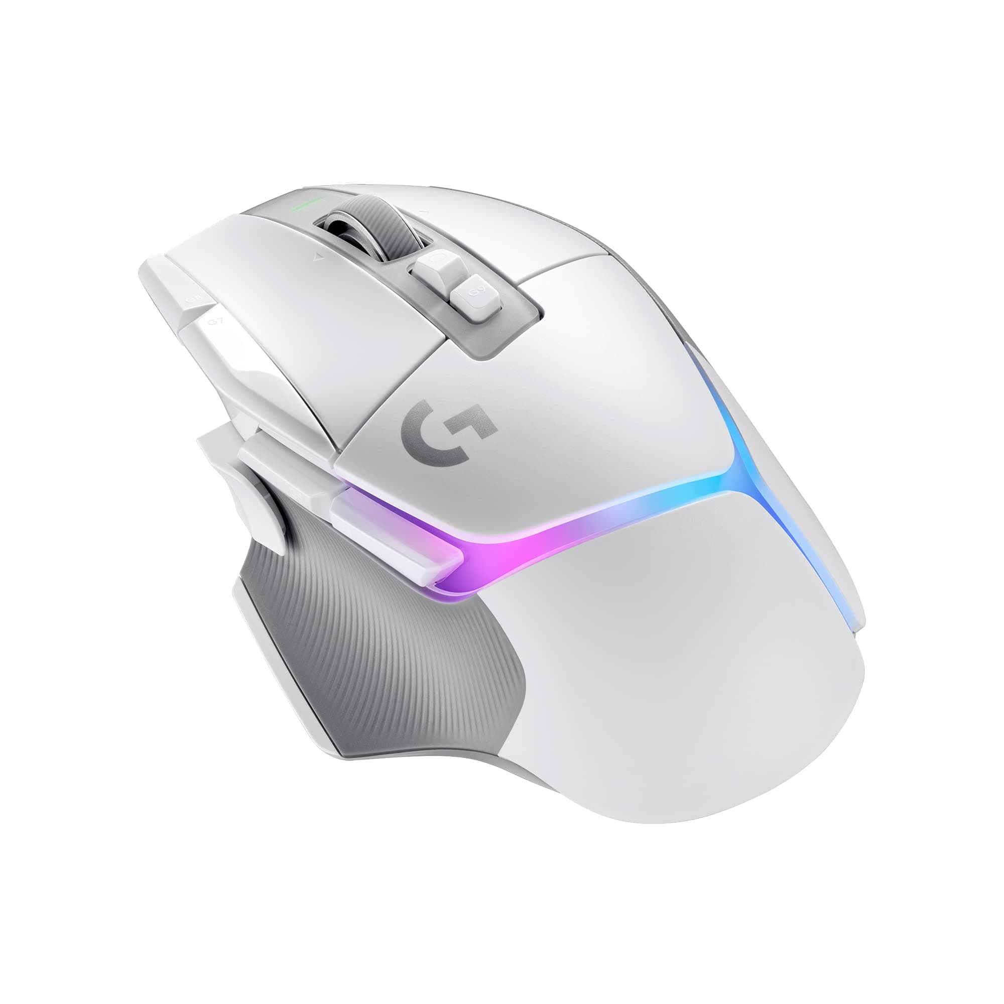 Logitech G G502 X PLUS LIGHTSPEED Ratón inalámbrico RGB para Gaming - Ratón óptico con interruptores híbridos LIGHTFORCE, LIGHTSYNC RGB, sensor HERO 25K, compatible con PC - macOS/Windows - Blanco