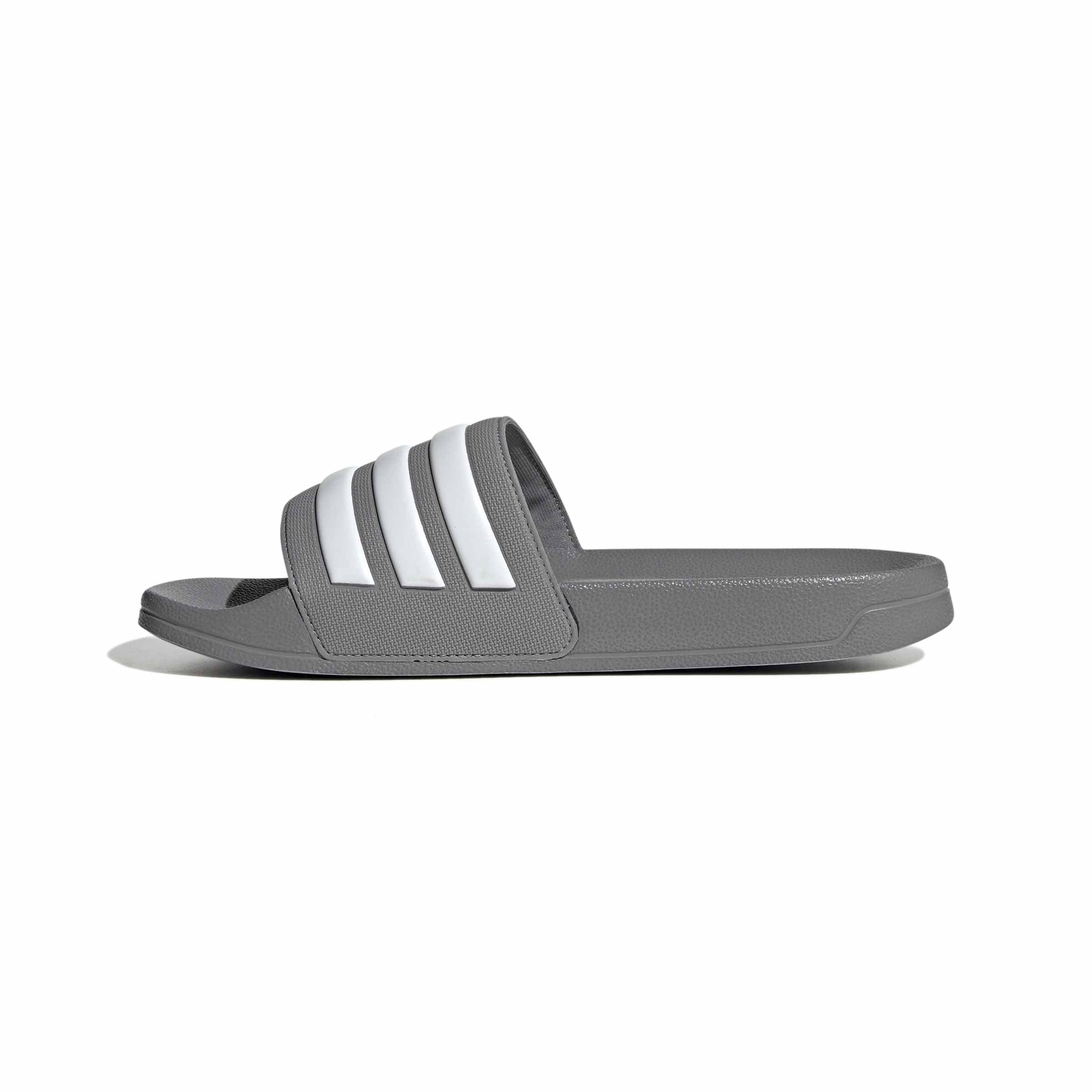 adidas Unisex Adilette Shower Slides, Grey Three / Cloud White / Grey Three, 47 EU