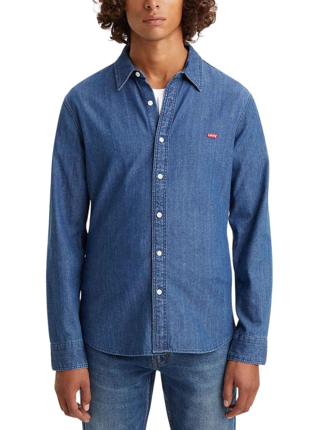 Levi's Long-Sleeve Battery Housemark Slim Camisa, Lyon Battery Hm, XS Hombre