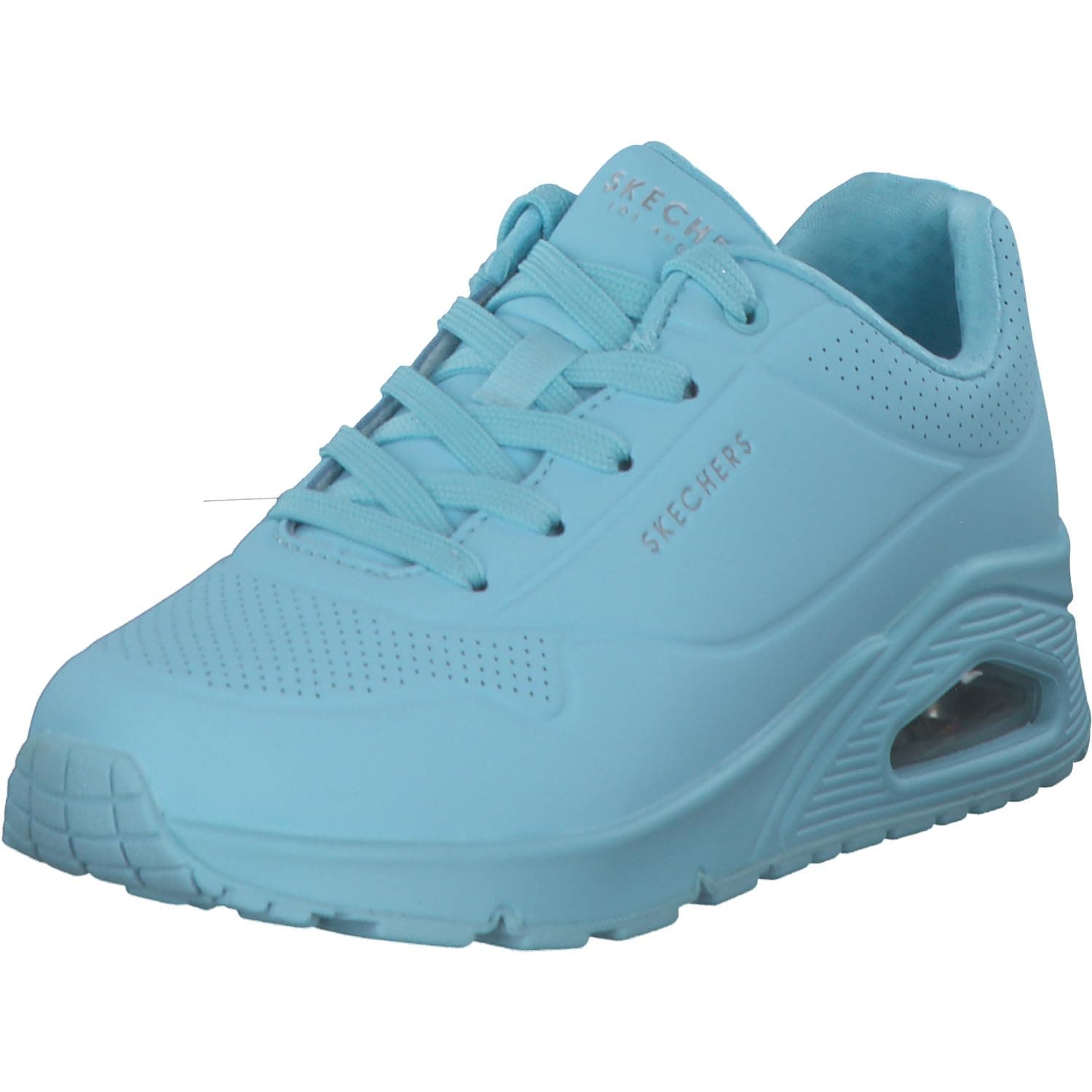 Skechers Uno Stand On Air, Scarpe da ginnastica Donna, Light Blue Durabuck Mesh, 38.5 EU