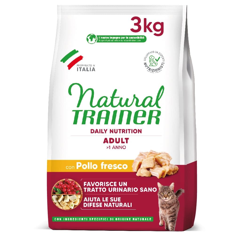 Trainer Natural Cat Adult con Pollo 3 Kg, 3000 Gr