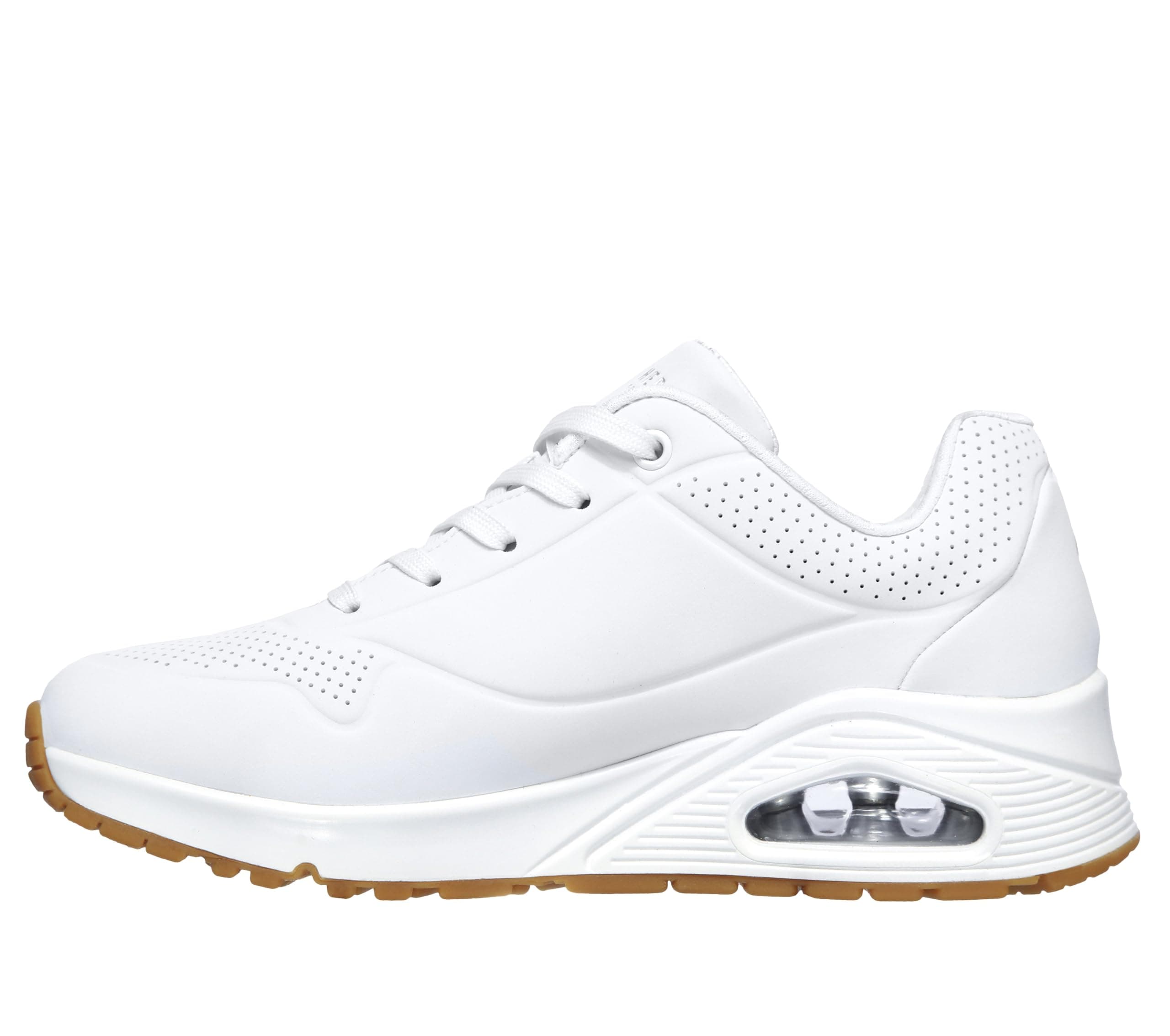 Skechers Uno, Zapatillas Mujer, White Durabuck, 36 EU