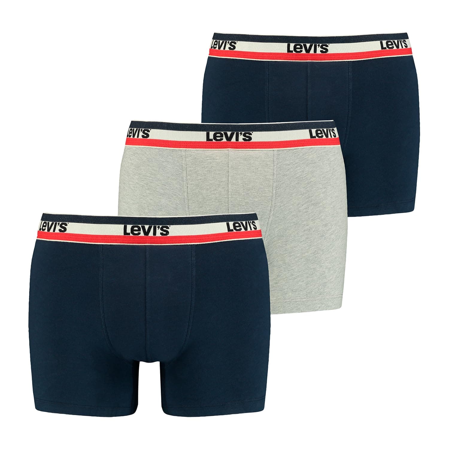 Levi's Boxer Ropa interior, Azul Marino / Gris, S Hombre