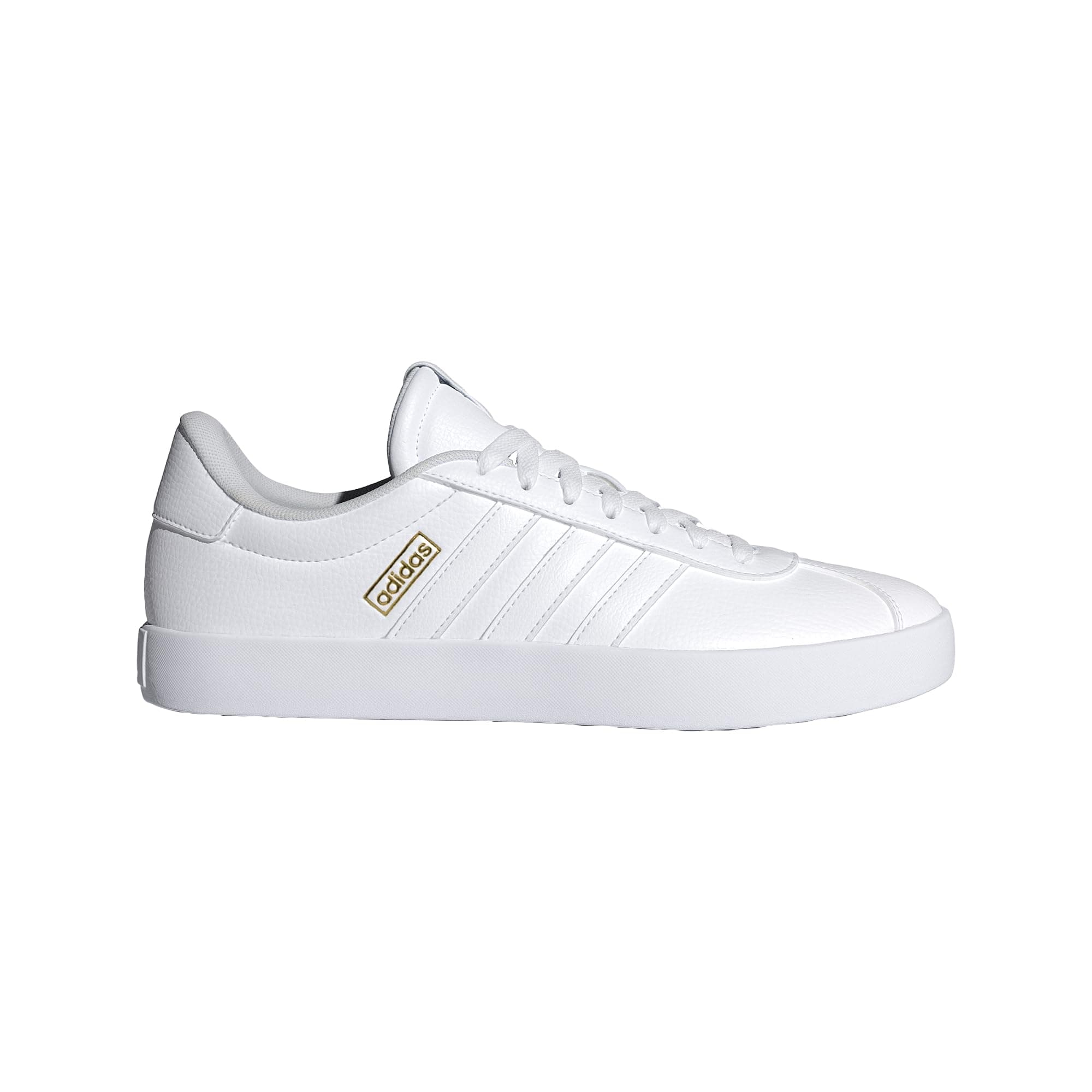 adidas Hombre VL Court Shoes, Cloud White/Cloud White/Gold, 36 2/3 EU