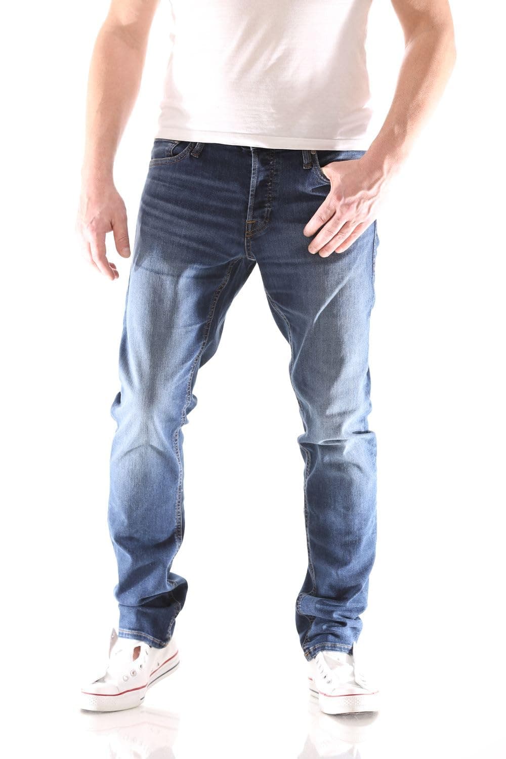 Jack & Jones Herren Glenn Original Slim Jeans,Blau (Blue Denim),34W / 32L
