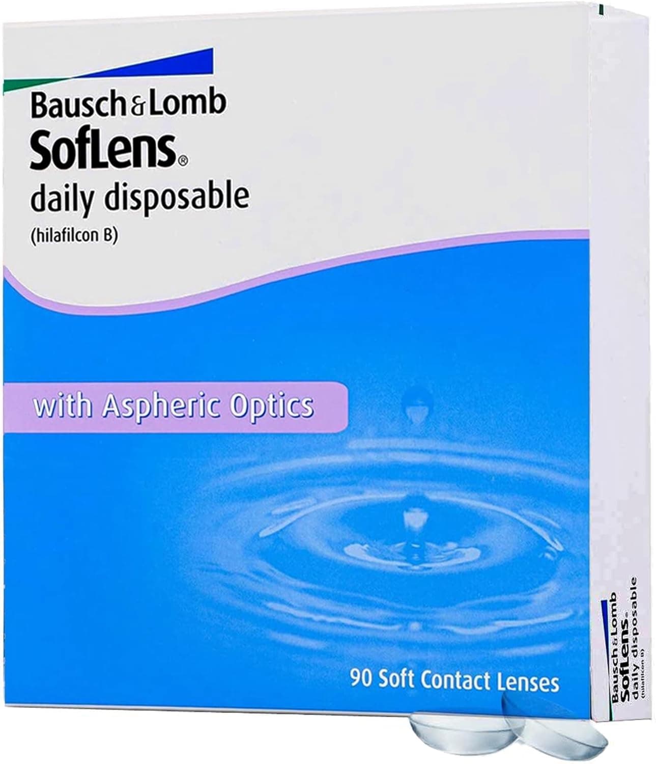 SofLens Daily Disposable Lenti a Contatto Giornaliere Correttive, 90 Lenti, BC 8.6 mm, DIA 14.2 mm, -0.25 Diopt