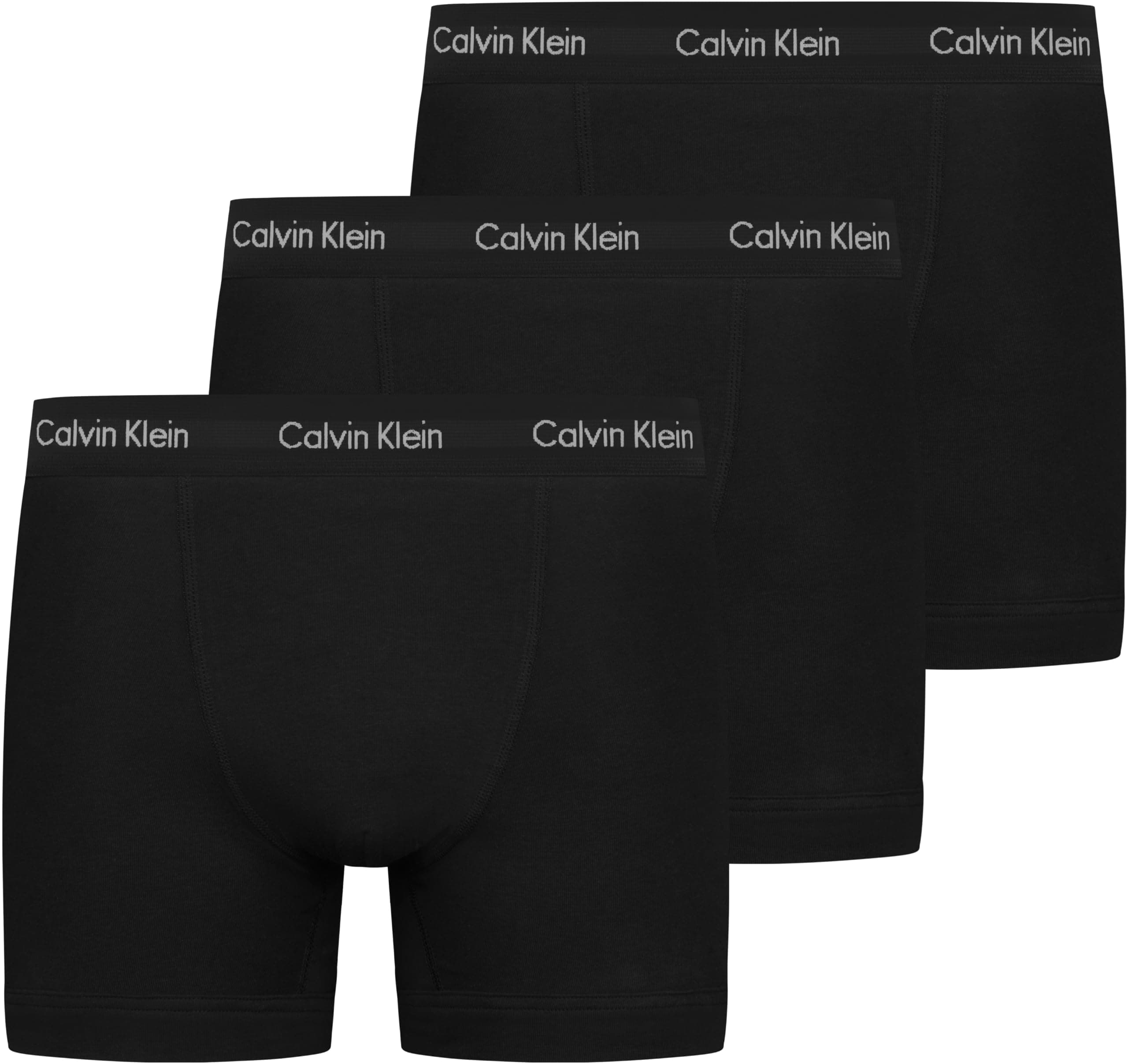 Calvin Klein Uomo Pantaloncini Boxer Confezione da 3 Intimo, Nero (Black W. Black WB), XL
