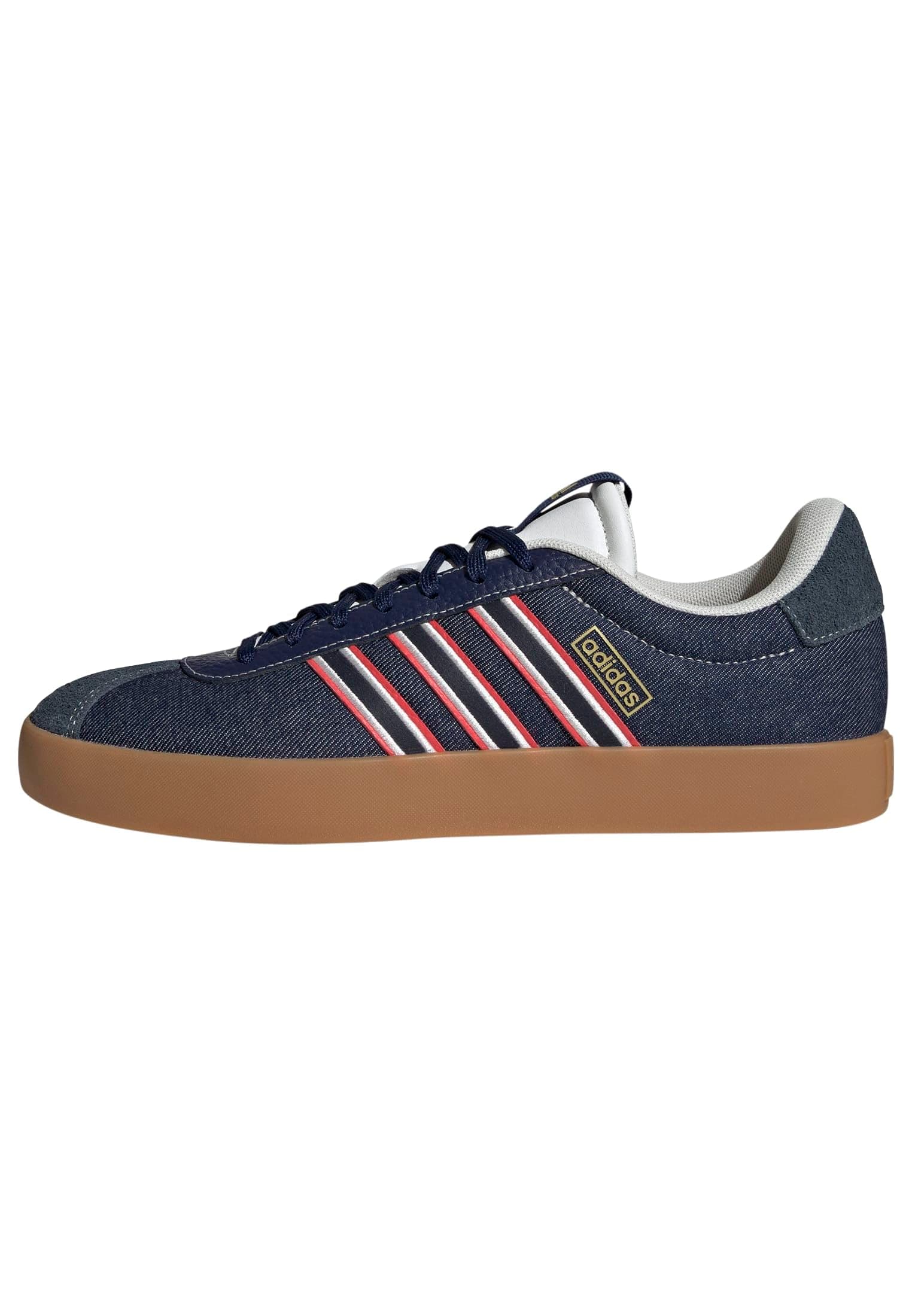 adidas VL Court 3.0 Shoes, Zapatillas Hombre, Dark Blue Aurora Ink Core White, 43 1/3 EU
