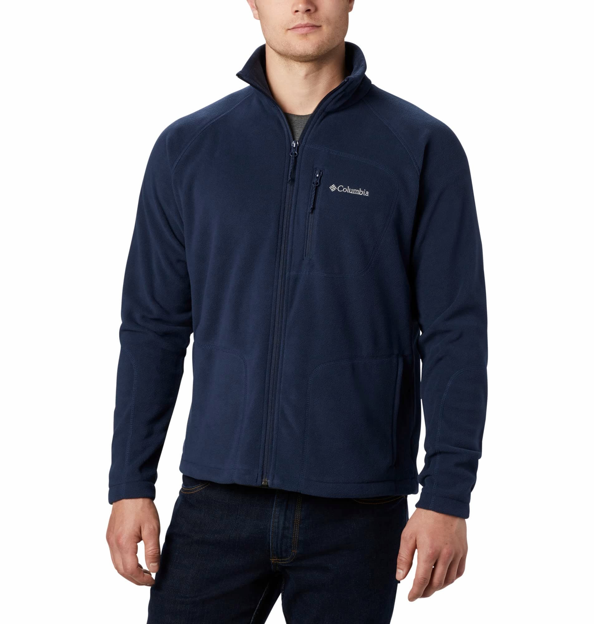 Columbia Fast Trek 2 Full Zip Fleece Chaqueta De Forro Polar, azul marino, L Hombre