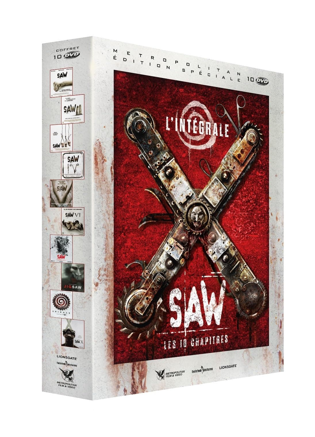COFFRET INTRGRALE SAW - 10 FILMS - DVD
