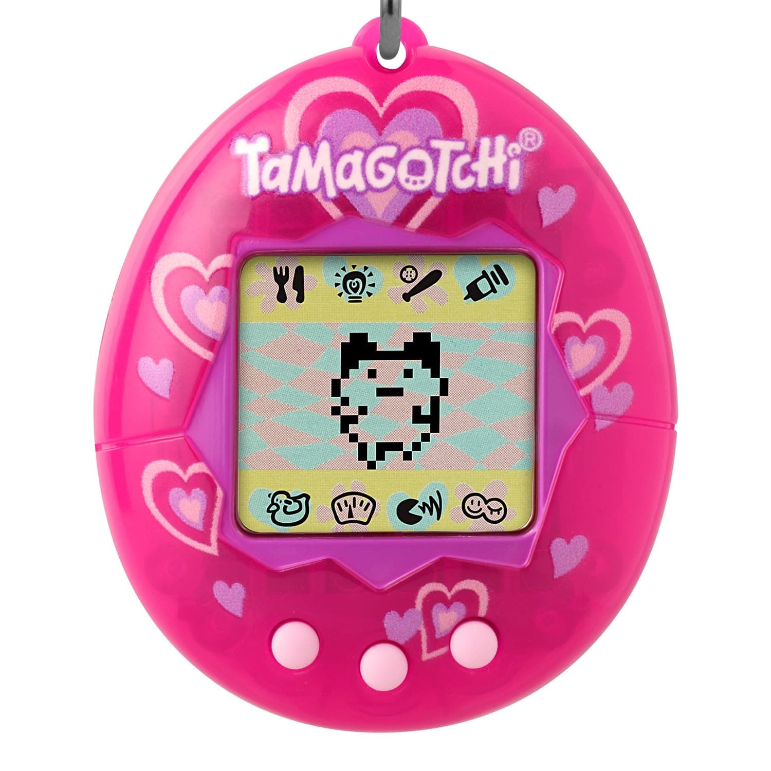 Bandai - Tamagotchi - Tamagotchi Original - Lots of Love - Animal électronique virtuel avec écran Couleur, 3 Boutons et Jeux - Jouet Animal interactif en Français - Jouet Enfant 8 Ans et + - 42975