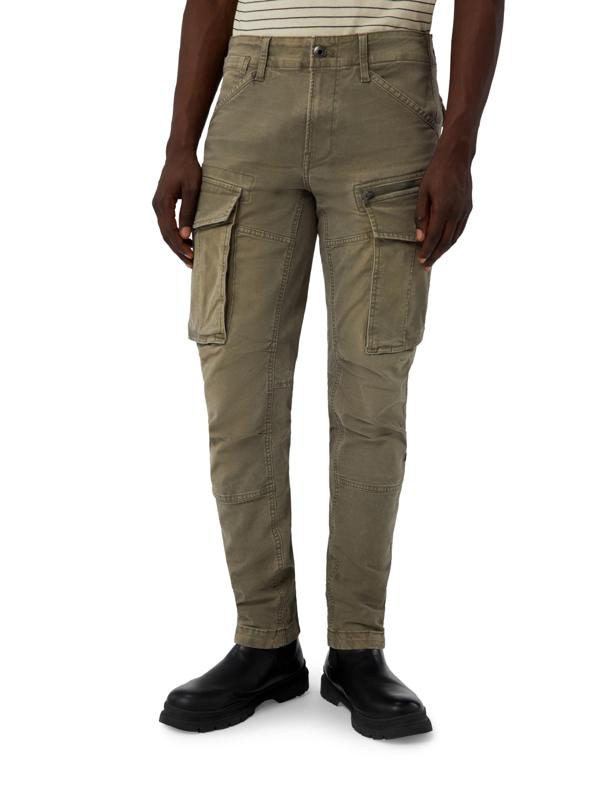 G-STAR Herren Rovic Zip 3D Regular Tapered Pants Pants, Braun (Vintage Dust Turf D02190-e172-h515), 40W / 32L