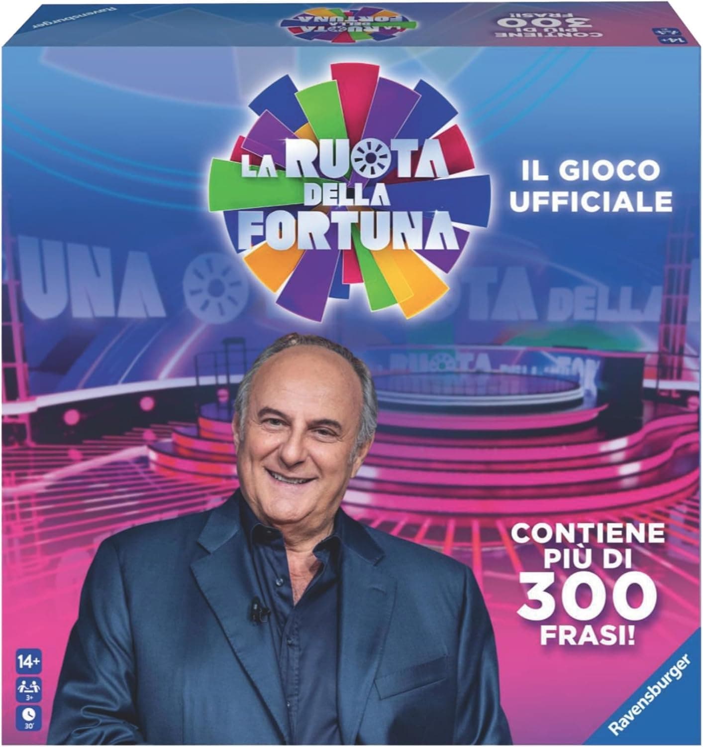 Ravensburger - La Ruota Della Fortuna | Giochi Da Tavolo Adulti | Gerry Scotti | Giochi Da Tavolo Divertenti +14 Anni | Gioco Da Tavola | 3+ Giocatori | Regalo Natale