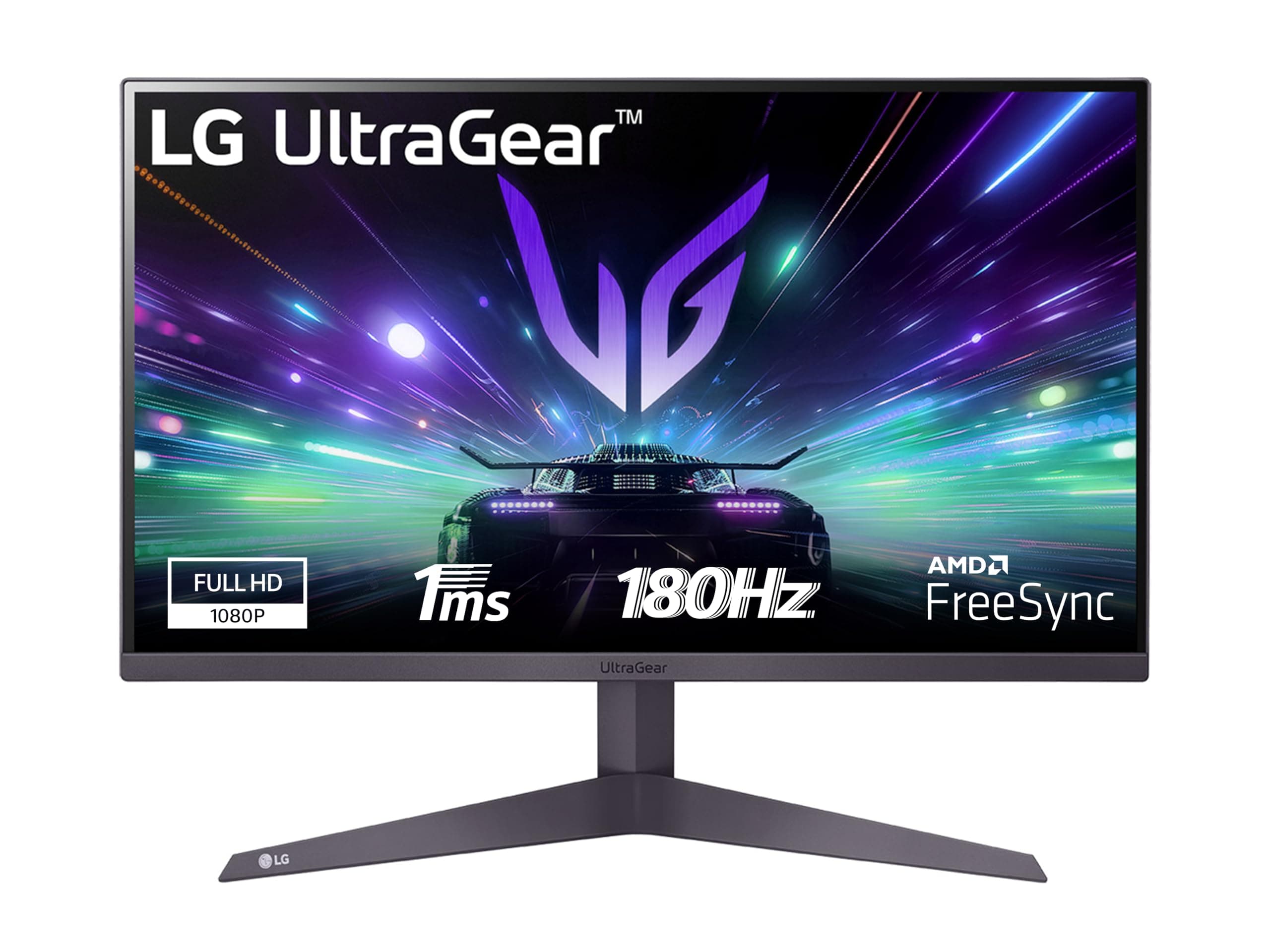 LG UltraGear 24GS50F Monitor Gaming 24" FHD (1920x1080), 180Hz, 1ms, AMD FreeSync, HDR 10, HDMI 1.4, DisplayPort 1.2, Uscita Cuffie, Flicker Safe, Nero
